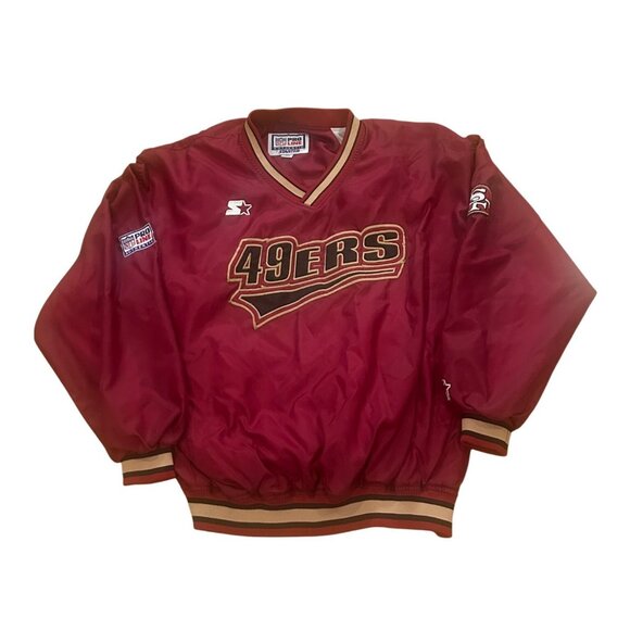 Vintage 1990's Starter San Francisco 49ers NFL Pro Line Pullover Jacket Men’s XL - Picture 1 of 7